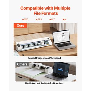 Macchina da Taglio Vinile con Rilevamento Automatico dei Bordi, Due Lame e Compatibilità con Software di Taglio per Forniture Artigianali - Product Image 4