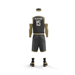 Venta al por mayor conjunto de uniformes de baloncesto personalizado de secado rápido nuevos kits de uniformes de baloncesto por sublimación - Product Image 2