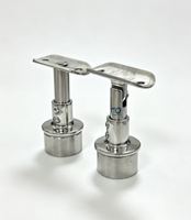 Support de main courante réglable en acier inoxydable pour balustrade d'escalier et garde-corps à câble, accessoires de fixation murale et de terrasse