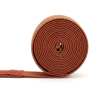 Vendas ajustables para manos de algodón color burdeos con anillo metálico para levantamiento de pesas, entrenamiento de fuerza, unisex - Product Image 4