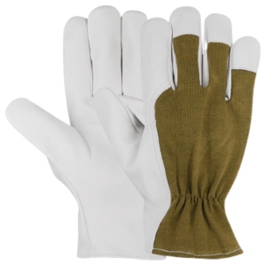 Top-Ranked Sheep Grain Leather Driving <b>Gloves</b> Breathable Heavy Duty Construction for Gardening <b>Driver</b> Work Abrasion Resistant - Product Image 5