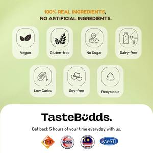 TASTEBUDDS Lot de 5 paquets de protéines de pois de qualité supérieure Matcha poudre de remplacement de repas Shake Bundle 24 mois durée de conservation soupe instantanée - Product Image 6