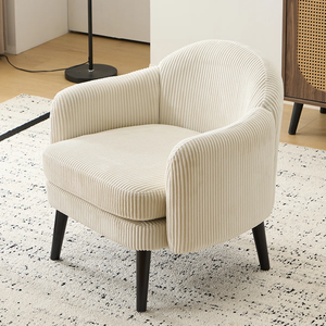 <b>SOFA</b> CHAIR Scandinavian One Seat from Vietnam Single Chair Cotton Blend LIVING ROOM Flared Arms Solid <b>Wood</b> - Product Image 5