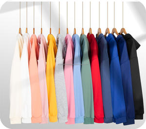 Patrón sólido Peso pesado 100% Algodón Francés Terry Denim Sudaderas con capucha para hombres y mujeres Envío rápido Suéter de invierno informal - Product Image 1