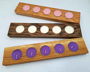 Modern Geometric Metal <b>T</b>-<b>Light</b> Holder, Minimalist Decorative <b>Candle</b> Stand for Contemporary Home & Office Interiors - Product Image 3