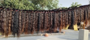High Quality SHARMIN ENTERPRISE Indian Human Hair Bulk Virgin Remy Tape Extension Double Drawn Smooth Balanced Texture Hair - Product Image 4