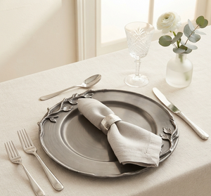 Assiettes de service rondes plaquées argent tendance, les plus vendues pour mariages, plats et salades - Product Image 1