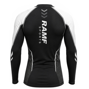Camiseta de Compresión Personalizada para Hombre, para BJJ y MMA, Sin Gi, para Grappling, Sublimada, de Manga Larga, para Entrenamiento en Gimnasio, de Secado Rápido, Ropa Deportiva - Product Image 6