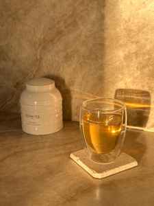 Ensemble de sous-verres en marbre travertin naturel, sous-verres en pierre, décoration rustique pour la maison et la cuisine - Product Image 6