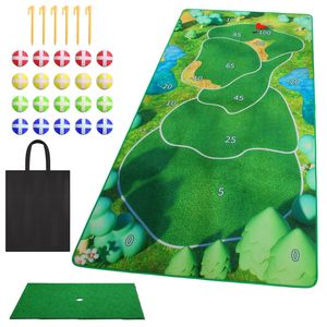 Set da 20 Palline da Golf Adesive e Tappetino da Allenamento per Pratica Indoor/Outdoor, Tappetino per Chipping e Allenamento di Golf - Product Image 1