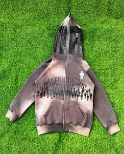 Sweat à capuche noir pour homme avec fermeture éclair, design élégant avec poches avant, pull décontracté confortable pour tous les jours - Product Image 4