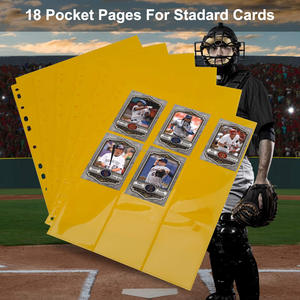 Желтая 9 карманная страница: прочный, 9-карманный дизайн для торговых/спортивных/игровых карт. Colin Guardin - Product Image 6