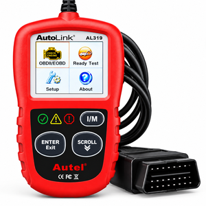 เครื่องอ่านโค้ด OBD2 รุ่น AL319 หน้าจอ LCD สีแดง เครื่องมือวินิจฉัยสำหรับรถยนต์ 12V เครื่องสแกนตรวจสอบไฟแจ้งเตือนเครื่องยนต์ - Product Image 1