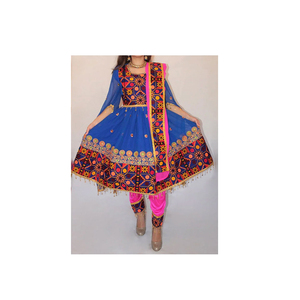 Vestido afgano tradicional para mujer, holgado, de manga larga, hecho a mano, ropa étnica cultural para mujer - Product Image 6