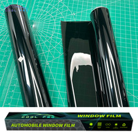 Film adhésif pour vitres de voiture, protection UV 2mil, super noir, PET de luxe, garantie 3 ans, prix de gros
