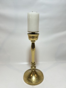 Ensemble de bougeoirs en aluminium finition or, élégants supports de bougies pour mariage, centre de table de réception, fête, maison - Product Image 3