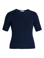 Pulls décontractés respirants à manches courtes en coton/élasthanne tricoté plat de haute qualité pour femmes, toutes saisons, avec logo personnalisé