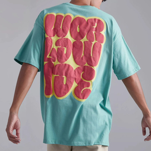 Camiseta de Manga Corta para Hombre, 100% Algodón, Estampado 3D, Talla Grande, Estilo Casual Urbano, Logotipo Personalizado, Color Blanco - Product Image 4