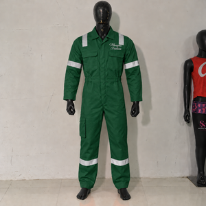 Oferta Especial: Ropa de Seguridad para Soldadura 100% Algodón, Dos Piezas, Overoles FR Resistentes al Fuego, Ropa de Trabajo para Hombre con Reflector - Product Image 4