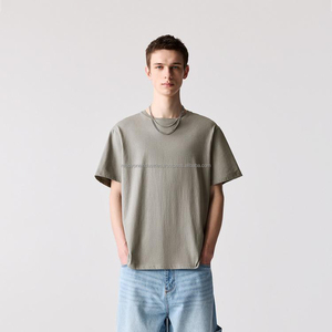 Vente en gros 100% coton T-shirt surdimensionné imprimé personnalisé pour hommes Conception d'épaule tombante vierge avec méthode d'impression numérique Prix bon marché - Product Image 1