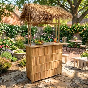 Buitenbar van handgemaakt bamboe met natuurlijk grasdak, tropisch tuinmeubilair, Vietnamese leverancier/fabriek - Product Image 1