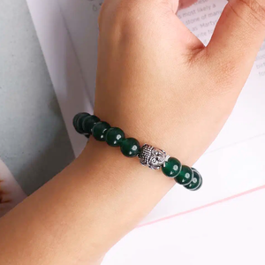 High Quality Emerald Beads Buddha Bracelet Romantic Gift Fashion Charm Jewelry <b>for</b> <b>Men</b> Women Energy Meditation - Product Image 2