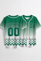 Maillot de baseball personnalisé noir par sublimation, unisexe, à manches courtes, uniforme d'équipe, t-shirt athlétique anti-humidité pour adultes