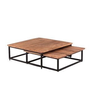 Mesa de Centro de Metal Elegante Unicorn Handicrafts, Mesa Plegable Portátil Moderna y de Lujo para Decoración de Sala de Estar - Product Image 1