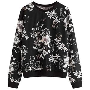 New Hot Selling Girl Cotton Polyester Print <b>Sweatshirt</b> With <b>Long</b> Sleeve Quality Oversize Custom Size Print Logo Women <b>Sweatshirt</b> - Product Image 2