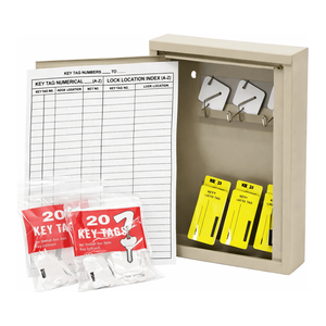 Armoire murale en acier Brady à 30 clés pour le rangement des clés au bureau et en laboratoire - Product Image 1