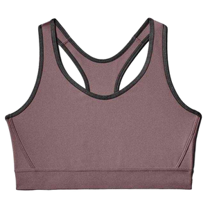 Soutien-gorge de sport robuste pour femme - Style simple avec logo frontal, en Spandex/Nylon, respirant, séchage rapide, maintien moyen, personnalisable - Product Image 1