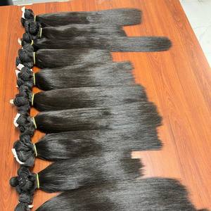 Grande commande de perruques en cheveux naturels lisses Remy, magnifiques extensions de cheveux humains bruts du Vietnam avec cuticules alignées - Product Image 1