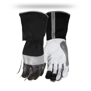 Gants de soudage TIG MIG en cuir de vachette pleine fleur, résistants à la chaleur, pour travaux industriels, gants de sécurité professionnels pour soudeurs - Product Image 4