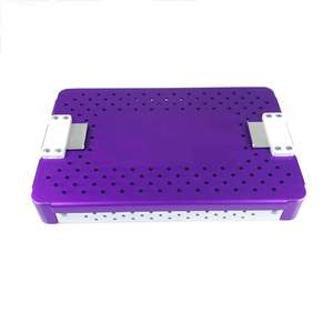 กล่องใส่เครื่องมือฆ่าเชื้อทางการแพทย์แบบขายส่ง กล่องอะลูมิเนียมชุบอโนไดซ์คุณภาพสูง ถาดซิลิโคนสำหรับใส่ในกล่องฆ่าเชื้อ โดยเพนแท็กซ์ - Product Image 1