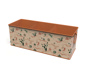 Organizador de Almacenamiento Premium de Hierro, Personalizado con Diseño de Tres Secciones para Artículos Esenciales - Product Image 1