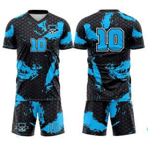 Une usine OEM produit des uniformes de football en polyester sublimé sur mesure avec logo personnalisé pour les équipes sportives professionnelles, col en V, unisexe. - Product Image 6