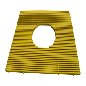 Grille de raccordement en PRV / Grille de salle de lavage de voitures / Grille ronde en plastique de 8 pouces - Product Image 1