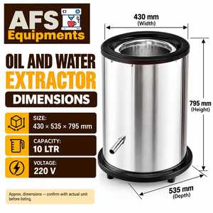 เครื่องสกัดน้ำมันและน้ำ 220 วัตต์ สำหรับใช้ในโรงแรมและธุรกิจจัดเลี้ยง - Product Image 2