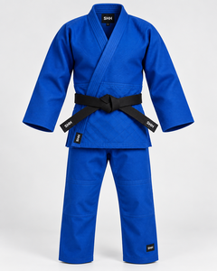 SHH Blue Cotton Judo Gi Uniform for Boys Kids Durable Martial Arts Wear with Black <b>Belt</b> - Product Image 1
