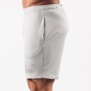 Pantalones Cortos Deportivos Casuales para Hombre, de Alta Calidad, Blancos, de Lona, Transpirables, con Cintura Elástica, 100% Algodón, con Logotipo Frontal - Product Image 3