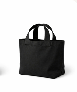 Custom Logo Printed Cotton Tote <b>Bag</b> <b>Small</b> Handle Shopping Canvas <b>Bag</b> Medium Size Daily Use <b>Black</b> Color <b>BAG</b> - Product Image 6