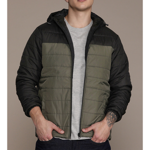 Men's Hooded <b>Puffer</b> <b>Jacket</b> New Winter Windproof 100% Polyester Canvas Heated Black Padded <b>Jackets</b> Insulated Streetwear <b>Jacket</b> - Product Image 1