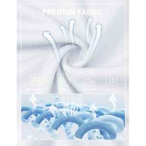 Polo de golf classique pour homme avec ourlet doublement cousu et mélange de polyester à séchage rapide - Product Image 5