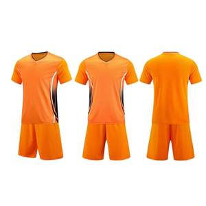 Ensemble de maillot de football pour hommes, col en V, manches courtes, imprimé par sublimation, polyester, évacuation de l'humidité, kit uniforme - Product Image 3