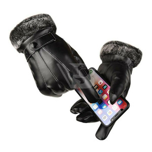 Women's Vintage Winter Leather <b>Gloves</b>-<b>Touchscreen</b> & Eco-Friendly for Travel & Sports Made in Pakistan - Product Image 2