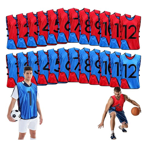 Vente Flash : Maillots d'entraînement réversibles pour sports d'équipe, dossards de football double face, gilets d'entraînement de hockey avec numéros pour l'entraînement - Product Image 1