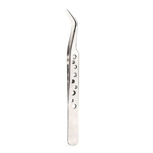 Pinzas Profesionales para Pestañas DANTRIC IMPLANTS de Acero Inoxidable, Puntas Puntiagudas de Precisión, Superficie Lisa Antiestática, Modelo NJ-725 - Product Image 6