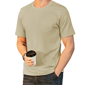 เสื้อยืดผ้าฝ้าย100% สำหรับผู้ชายเสื้อยืดโลโก้ตามสั่งผ้าฝ้ายเปล่า - Product Image 2