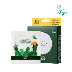 YADAH CACTUS TONER PADS [TRAVEL] soins de la peau coréens beauté masque cosmétique soins de la peau cosmétiques coréens - Product Image 1