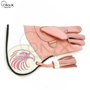 Premium Product 3 Layer <b>Padded</b> Falconry Gloves Genuine Leather Training Gauntlets Anti <b>Scratch</b> Pet Grooming Gloves - Product Image 3